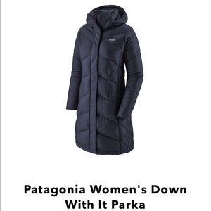 Patagonia Down With It Parka-New Navy